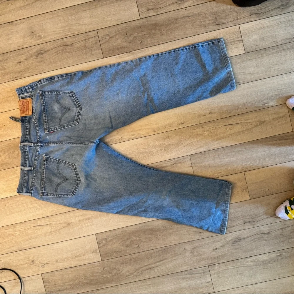 Levi's 505 Blue Straight Jeans Classic Style 40x29